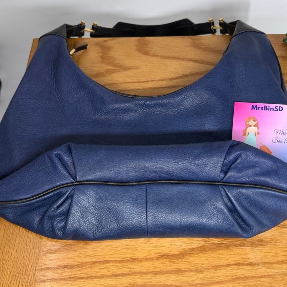 India Hicks Navy Isabella Hobo Bag - Picture 14 of 15